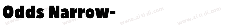 Odds Narrow字体转换